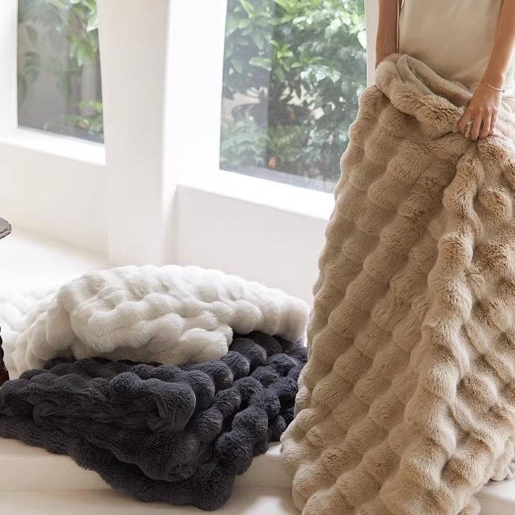 Mantas al por mayor imitación de mantas de algodón, mantas de espuma, mantas de peluche de doble cara, tipo A, grueso, mantas de siesta de oficina, mantas de sofá, mantas