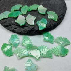 醋酸銀杏葉約12x18mm高品質diy手工古風髮簪耳飾流蘇配件