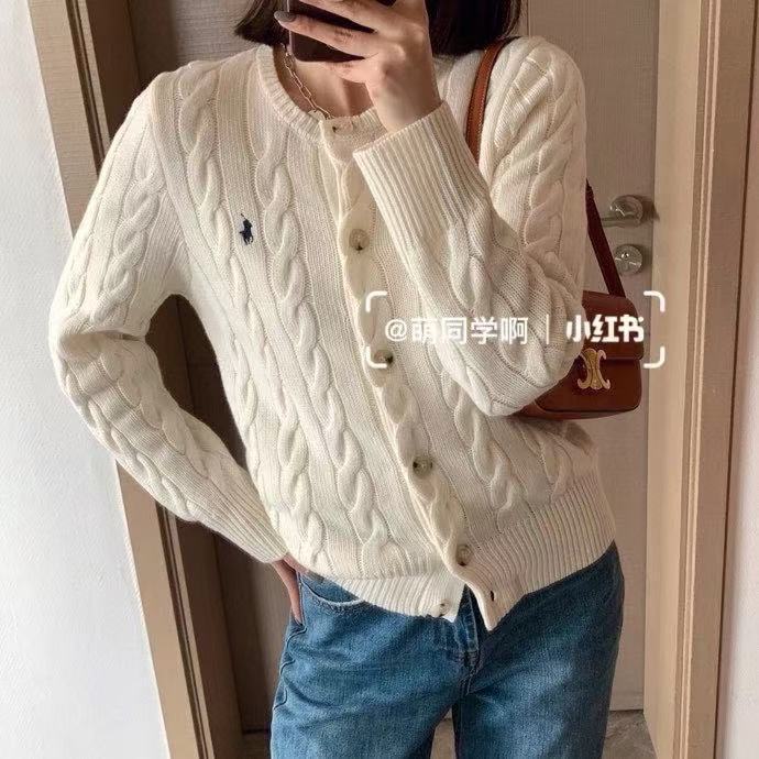 可扫码/25秋冬款小马仔刺绣羊毛羊绒针织开衫女款毛衣毛衫|undefined