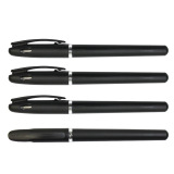 Черная матовая простая ручка-роллер, ручка для подписания договоров, оптовые продажи, 0.5мм, делается под заказ, с печатью вашего логотипа