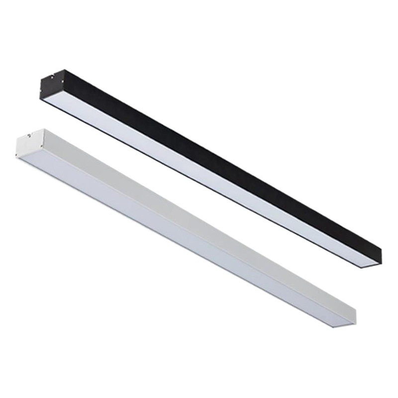 Lámpara de paso cuadrado LED lámpara de tira cuadrada de aluminio pase lámpara especial rejilla de techo centro comercial supermercado gimnasio Oficina araña