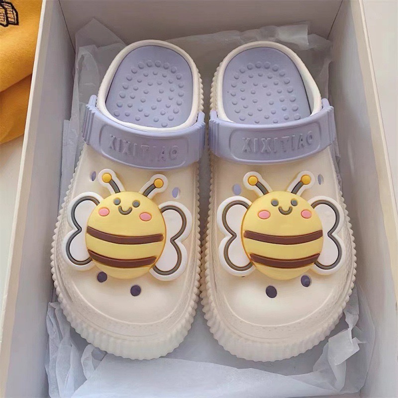 2288 입체 벌 쌍 [흰색과 보라색]