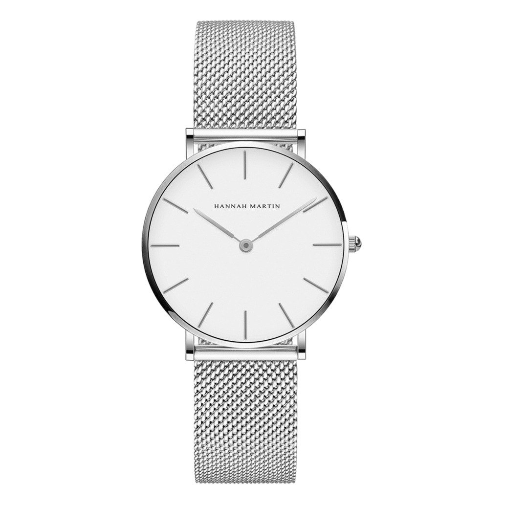 Reloj de Mujer Elegante Hannah Martin con Movimiento Japonés de 36 mm, Estilo Simple y Versátil, Venta al por Mayor Transfronteriza en Amazon