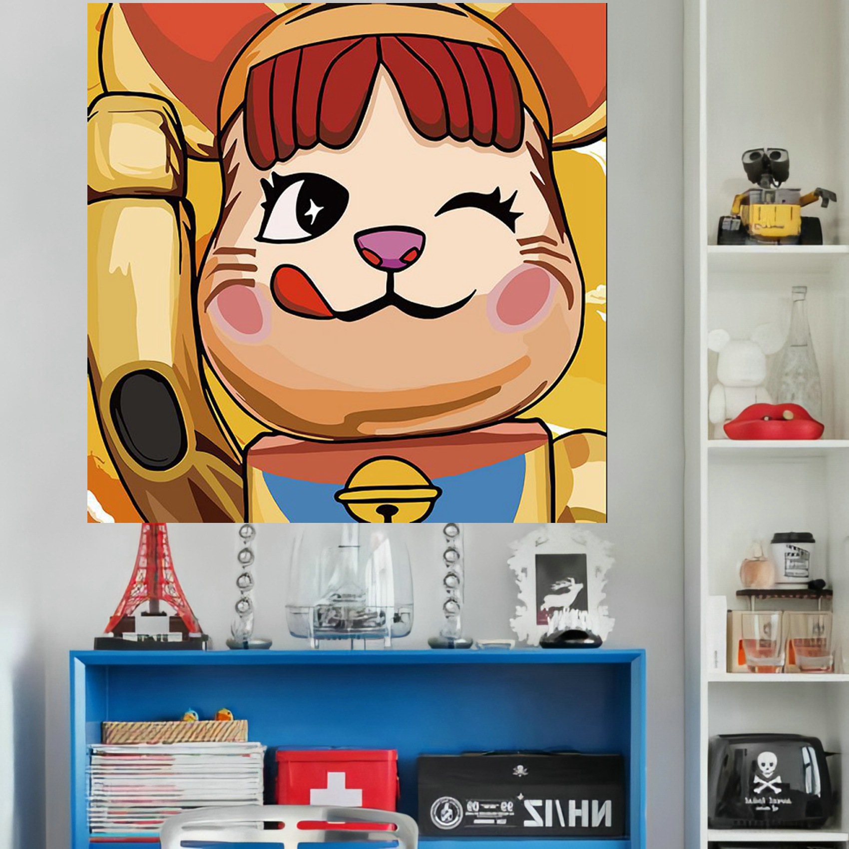 50391 mixed violent bear violent bear living room decorative painting light luxury high-end sofa background wall painting