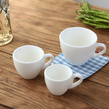 出口 Q杯陶瓷小杯子 意式濃縮咖啡杯 純白簡約厚實小號馬克杯茶杯