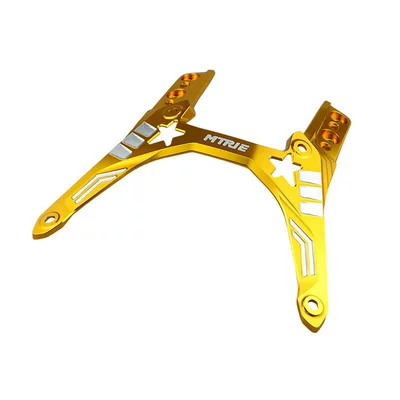 Aluminum Alloy Bracket Made of – Motorcycle front windshield - gold