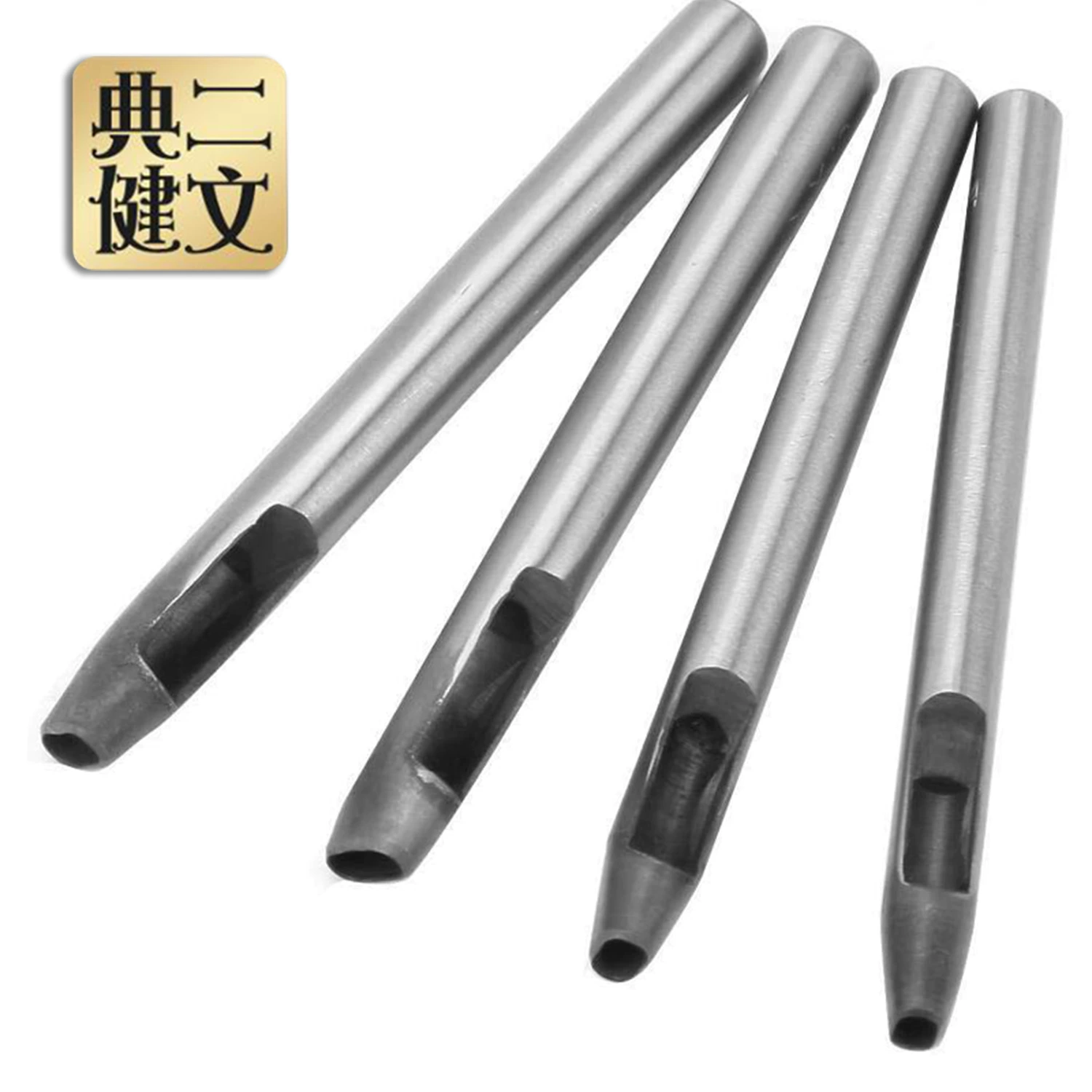 Ленточный Дырокол Плоский Дырокол Овальный Дырокол из 4 предметов, набор из однословных дыроколов