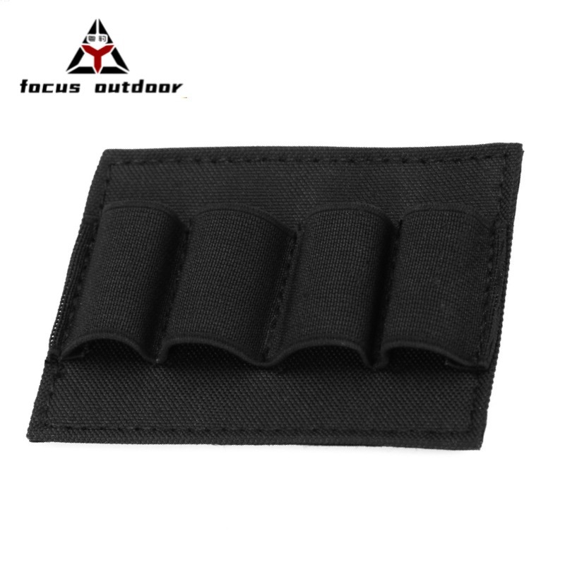 Combate transfronterizo al aire libre con velcro de cuatro agujeros, escopeta táctica, bolsa de bala, bolsa de accesorios, bala a granel, funda de extracción rápida