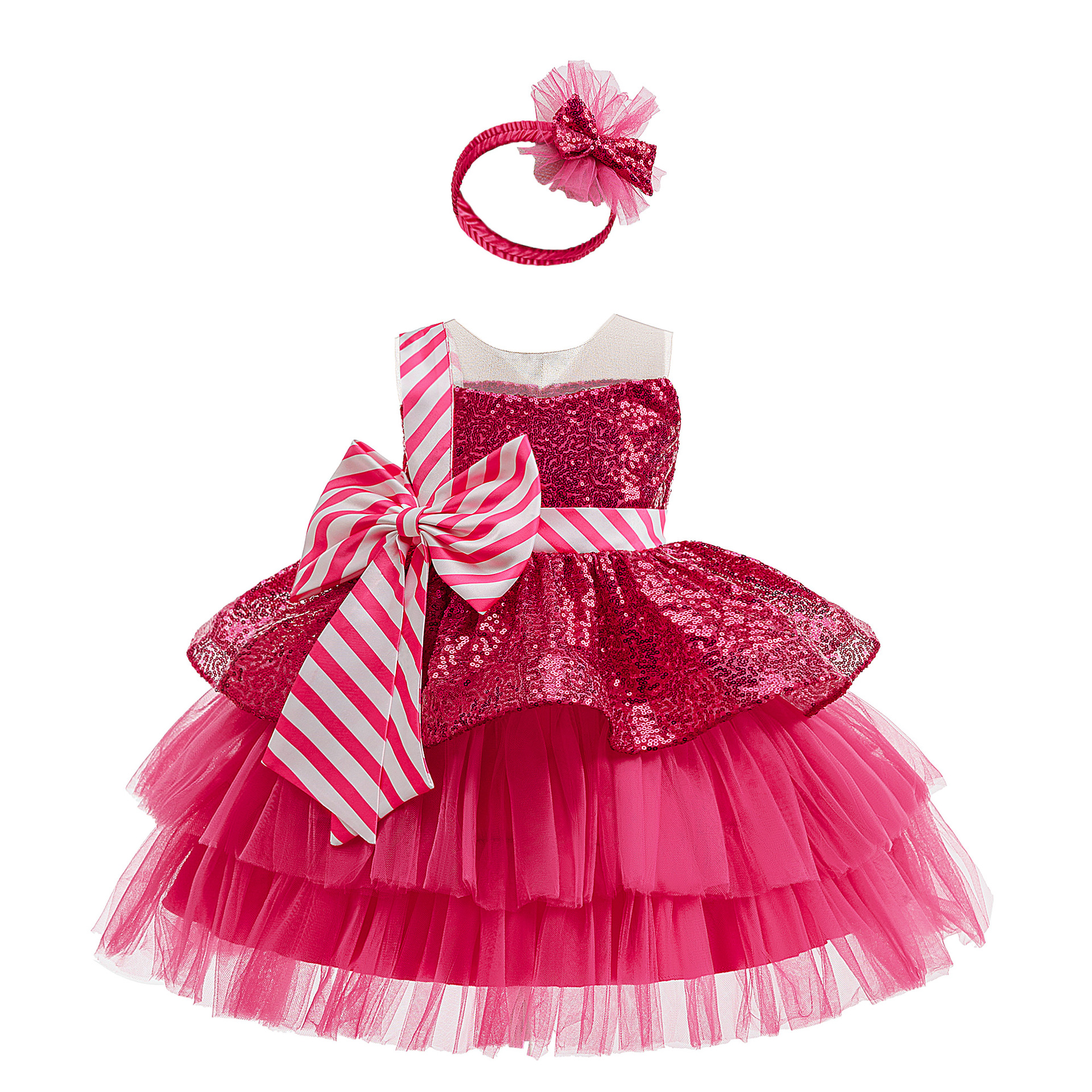 Europa y América vestidos de Navidad vestidos de niñas vestidos sin mangas vestidos de pañuelos vestidos de mallas vestidos de pastel vestidos de Navidad