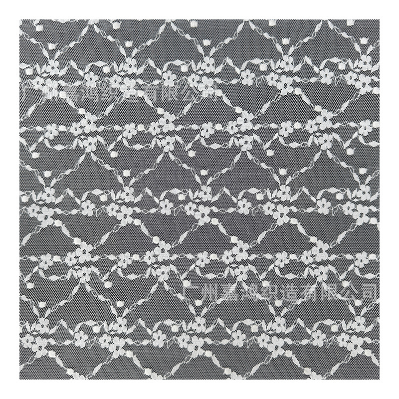 Tejido de encaje elástico jacquard tridimensional para hacer falda, vestido de perspectiva, falda elástica, albaricoque blanco y negro en stock