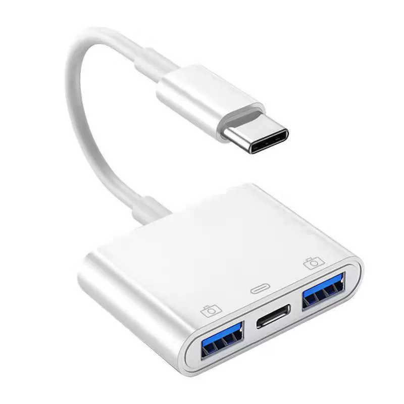 OTG three-in-one adapter usb charging type-c converter adapter cable adapter usb disk mobile phone adapter
