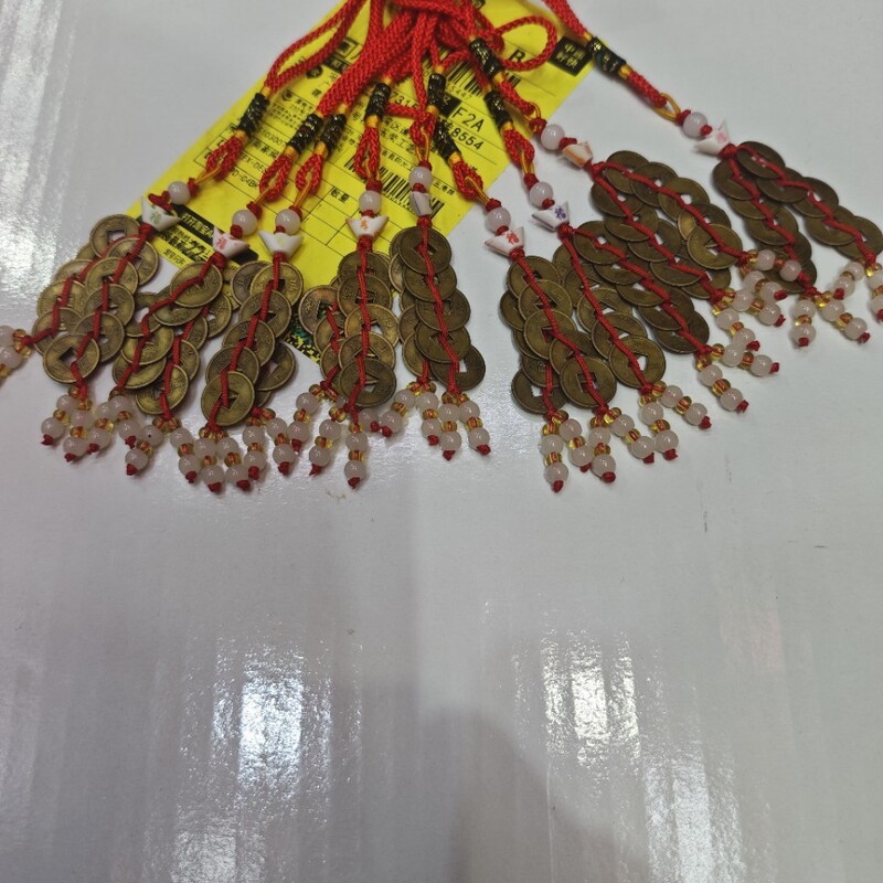 Pendant Business Gift Ten Emperors' Coins Chinese Knot Ingot Pendant Religious Ritual Tool Feng Shui Ornament Good Luck Points Exchange