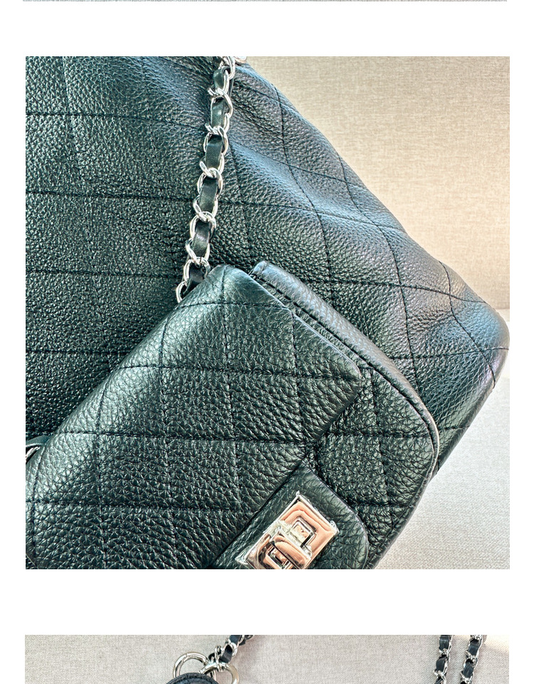 Sac à main en cuir de vache, couche de tête, petit treillis de diamant parfumé, chaîne, grande capacité, épaule pour les déplacements, nouvelle collection 2024_voghion.com