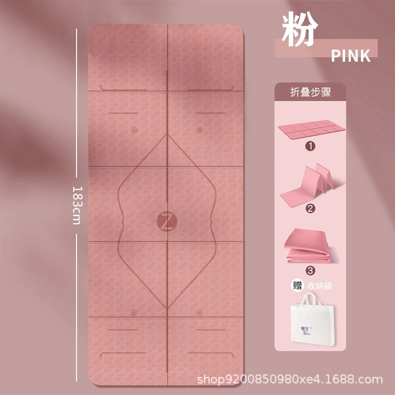 跨境折叠瑜伽垫子便携式户外健身家用地垫学生午睡防滑儿童午休垫|undefined