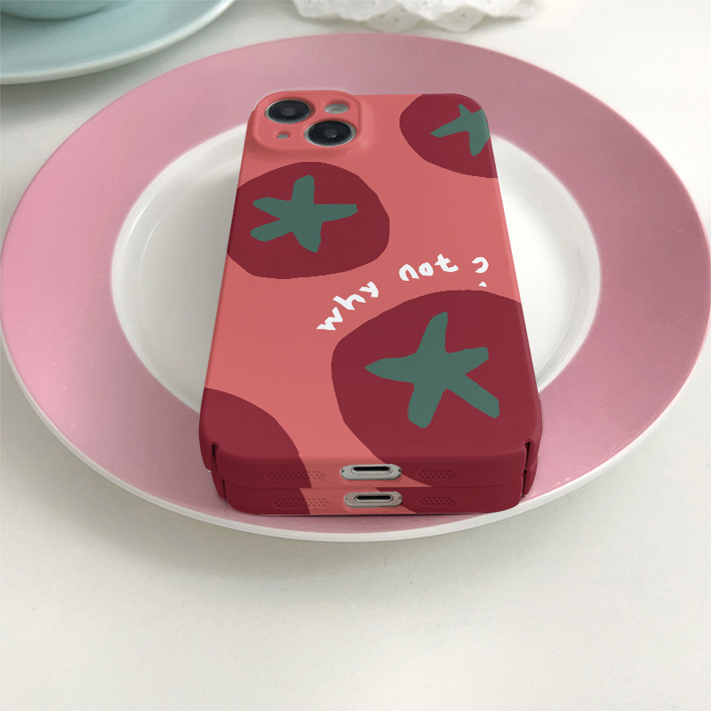 50g Weight iPhone Applicable Brands Phone Cases Classification Feilin Material Tomato Pattern Cute, Modern Style Style Feilin Tomato Cute Modern Style Phone Cases Phone Accessories 6