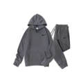 Dark gray suit, black label