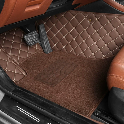 Modelə uyğun ayaqaltı – One-Piece Car-Specific Floor Mats - coffee-color-brown-solid-color-wear-resistant-king