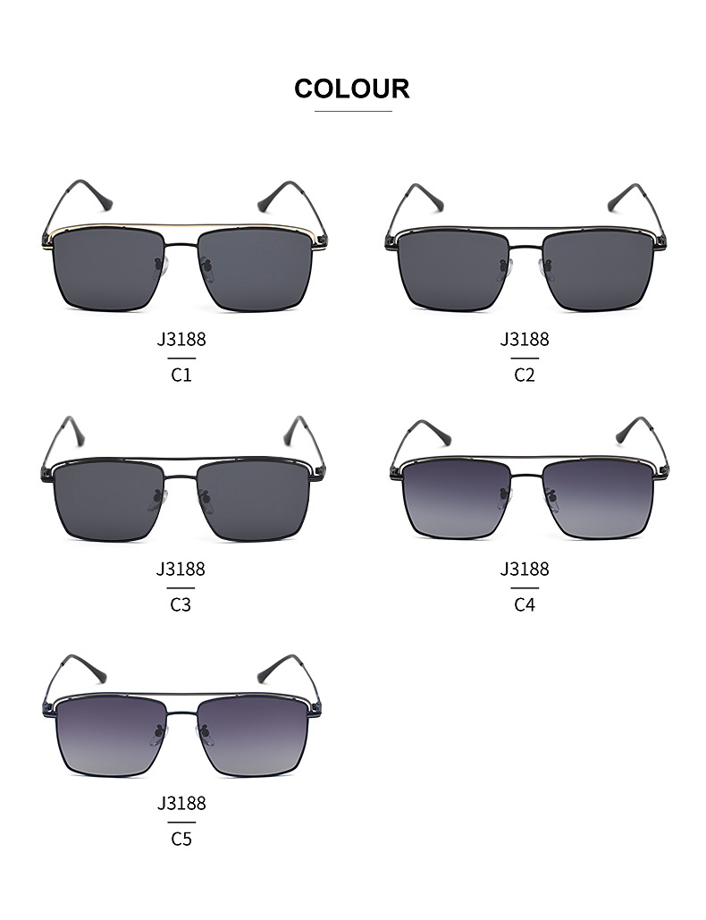 Wholesale Fashion Polarized Metal Sunglasses display picture 16