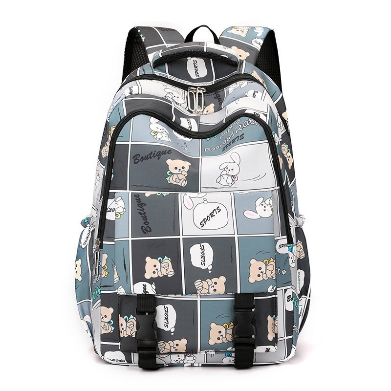 Nueva mochila escolar para estudiantes de primaria, grado 3456 de alta capacidad de estudiantes de secundaria, mochila de hombro de impresión de alto valor facial
