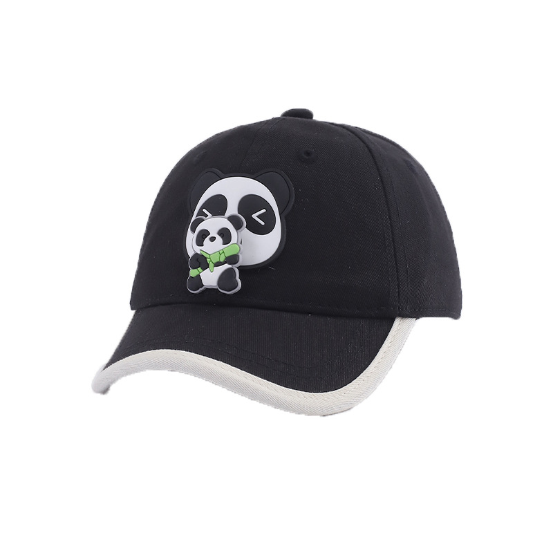 1-3 Sombreros para bebés primavera y otoño delgados sombreros de béisbol para niños sombreros de boca de pato primavera panda