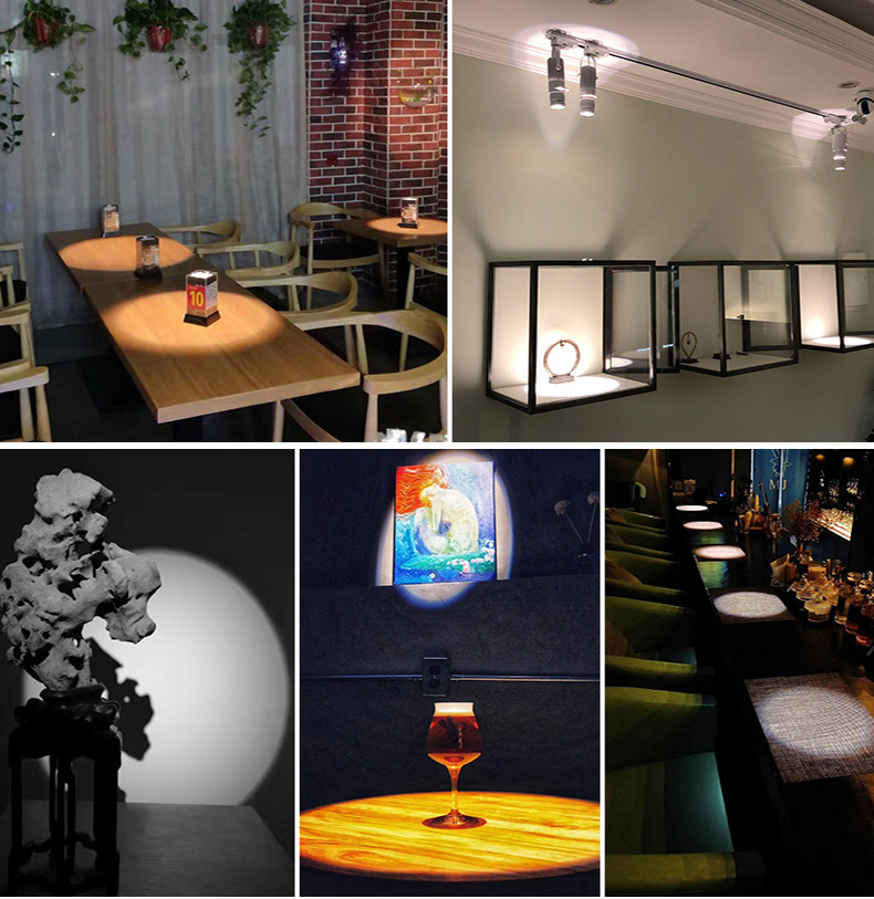 LED Spotlight etapa atmósfera luz bar KTV foco luz techo tienda comercial restaurante haz luz de la pista