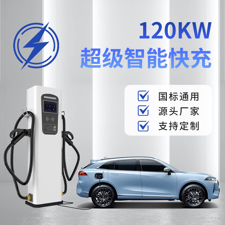 电动汽车充电桩商用120kw直流超级快充厂家湖北武汉5G高速充电