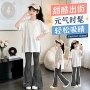 新款宽松女童女孩两件套