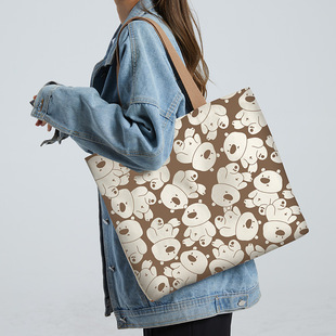 Japanese Style Lazy Style Handbag ins Artistic Simple Large Capacity Korean Style Canvas Shoulder Bag Customized for Female Students