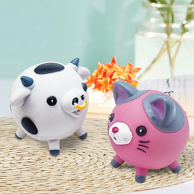 Мультяшная игрушка, антистресс, обезьянка, овца, издают звуки
