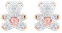 Shijia 高バージョンのグラデーションブルー、レッド、ピンク、ホワイト、ブラックスワンイヤリング、女性用スワロフスキースワンパールイヤリング、ドロップシッピングイヤリング|undefined