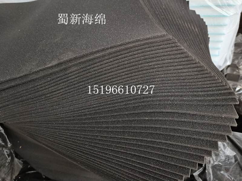 厂家供应黑色薄3MM海绵垫片片材/3MM薄密封海绵缓冲快递垫片