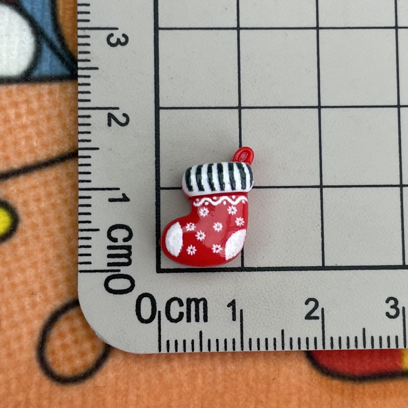 Mini crema pegamento borde a juego Navidad superficie brillante tamaño pequeño resina accesorios bolsa de regalo árbol de Navidad joyería de uñas