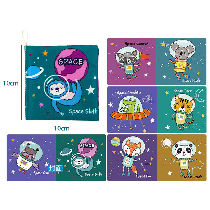 Nuevo juguete para niños libro de tela desgarrable libro de tela de juguete de flores bebé juguete bebé educación temprana ilustración libro de tela