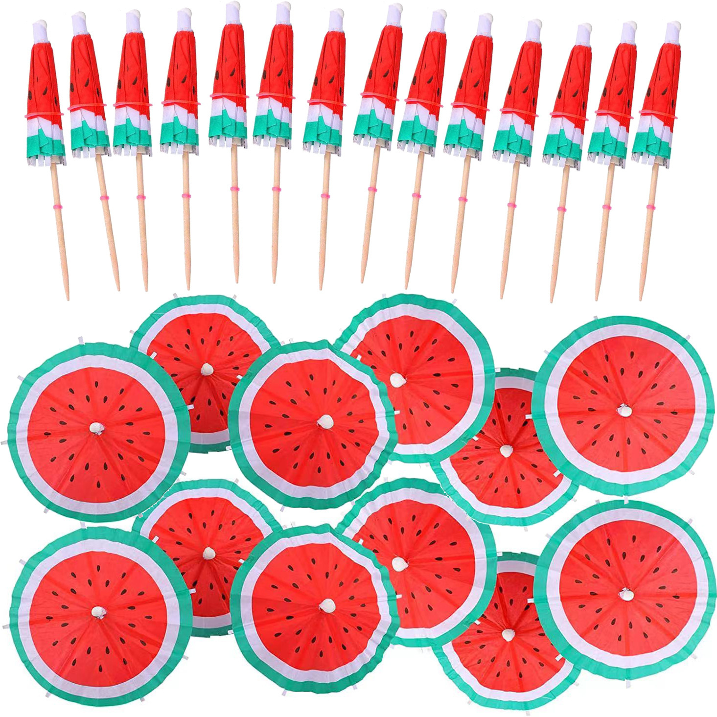 50 palos de paraguas de sandía / paquete