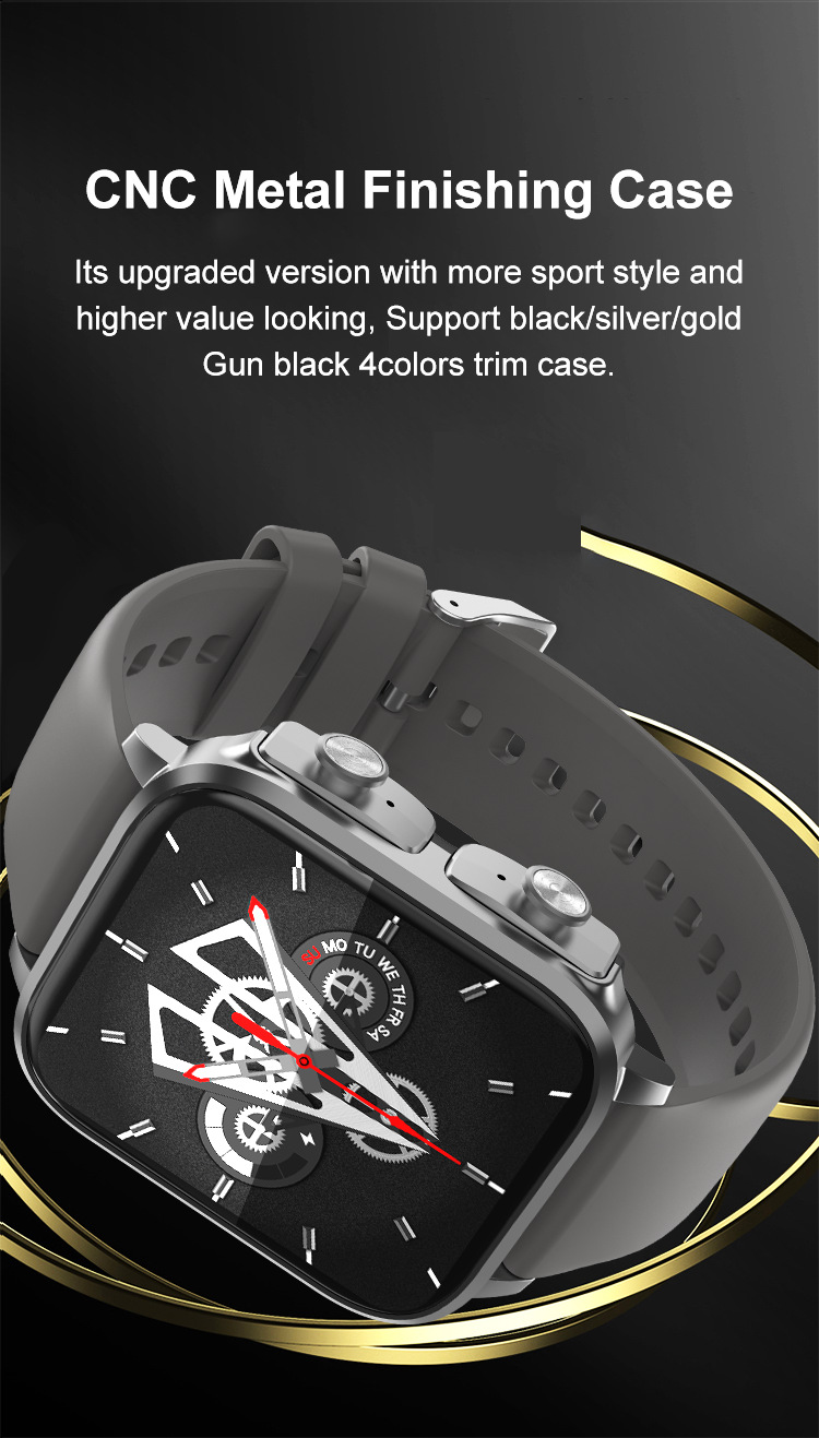 T22 nuovo auricolare smart watch TWS due in uno ultra frequenza cardiaca pressione sanguigna sonno multi funzione smart watch_voghion.com