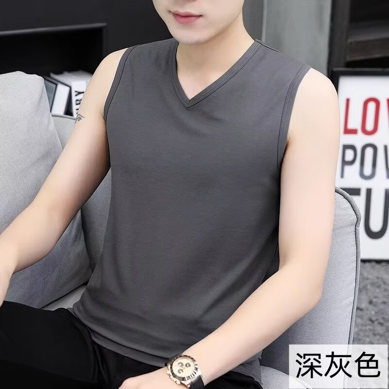 批发V领大肩宽肩背心,M--5XL,P5【网络图】外贸