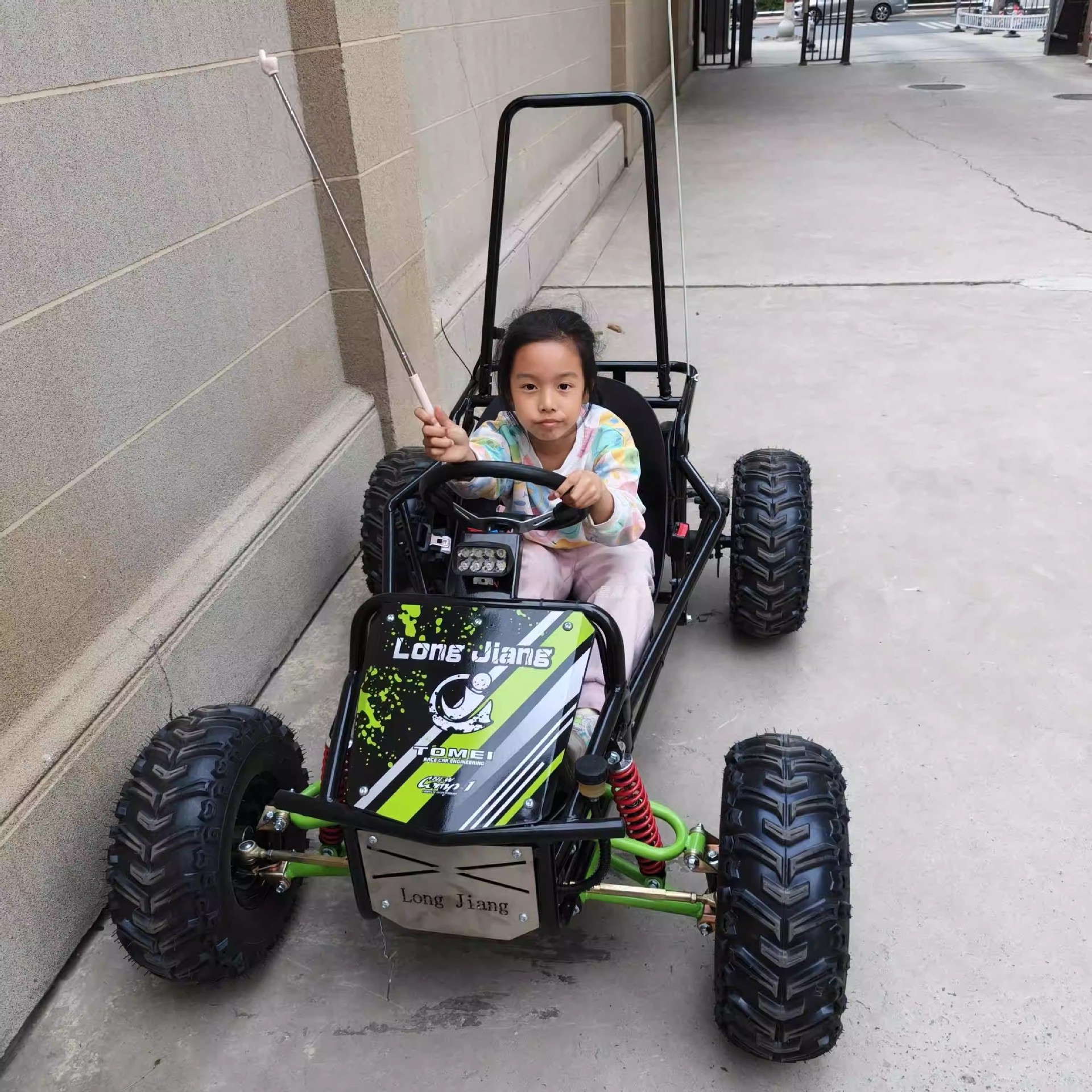Escaneo de código eléctrico compartido para niños adultos go-kart de playa adultos pueden hacer plazas de recreo arena barro camping