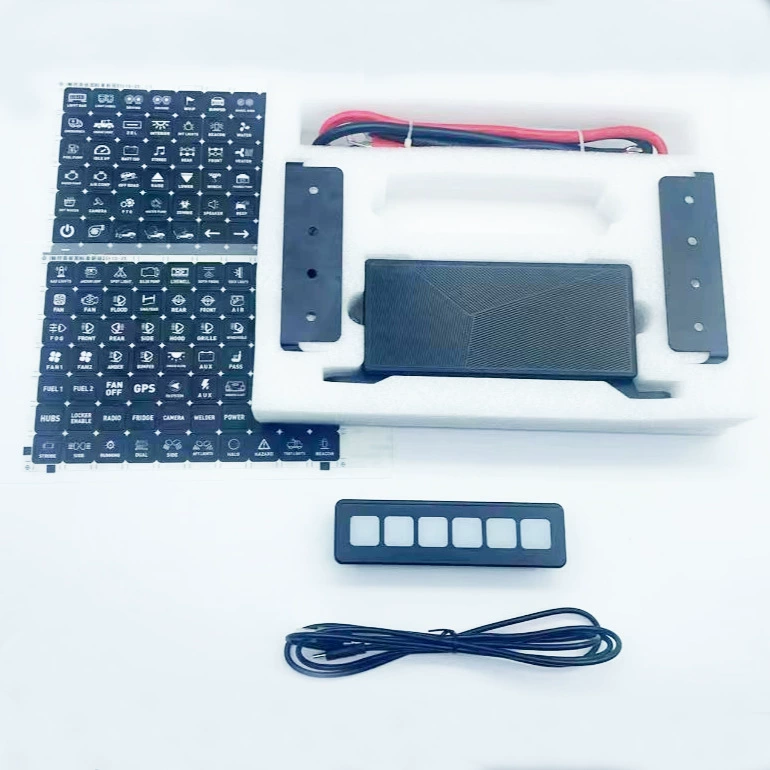 6-bit touch/4-bit touch/induction RV, car, bus, ship six-button four-button relay switch assembly