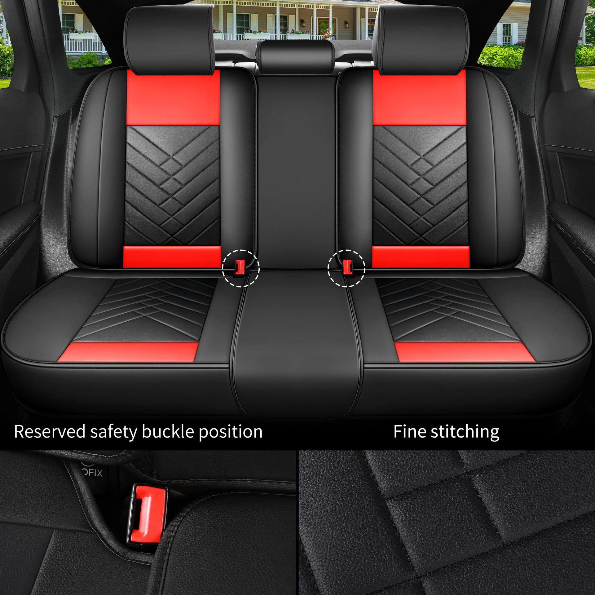 Cross-Border Foreign Trade Car Seat Cushions, Universal for All Seasons, Five-Seater Single Seat Cushion, Full Leather Surround, Factory Wholesale and Dropshipping