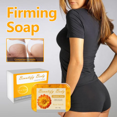 West & Month Orange Peel Body Firming Soap, Firm Shaping & Moisturizing Skin, Deep Cleansing Body Firming Soap