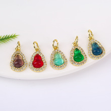 18K��ɫ΢��ʯ���J������ɫ��ͨ�׸��鉋��diy������������