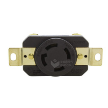 厂家供应UL认证L16-30R工业暗装插座 30A 480V美标锁式插座