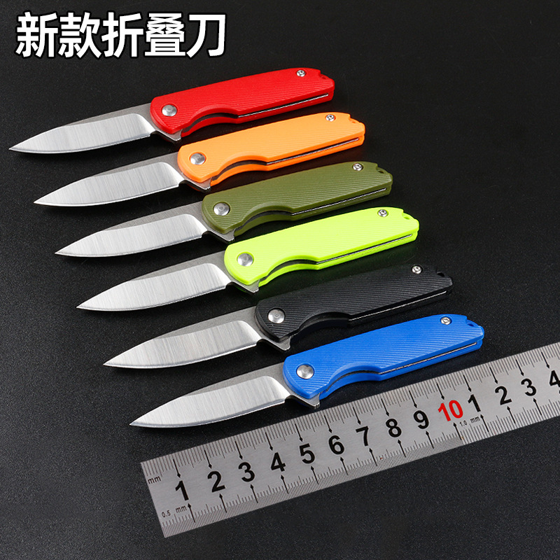 户外小刀迷你拆快递刀具多功能防身小折刀不锈钢水果刀ABS礼品刀