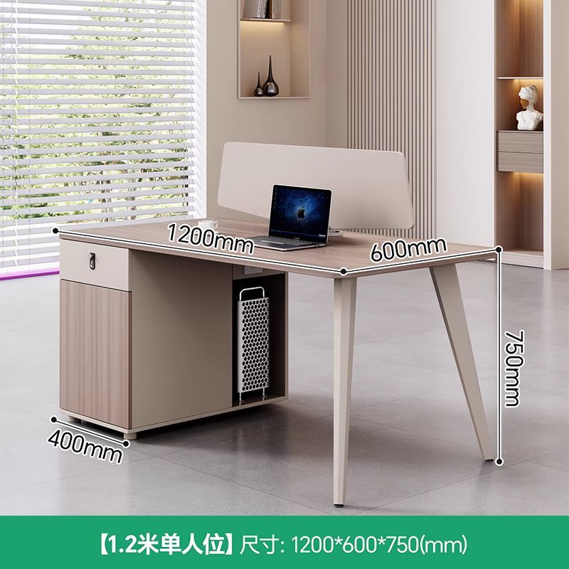 Mesa de oficina de venta directa de fábrica de doble posición de personal de escritorio de pantalla de escritorio de finanzas de escritorio de oficina moderna y simple