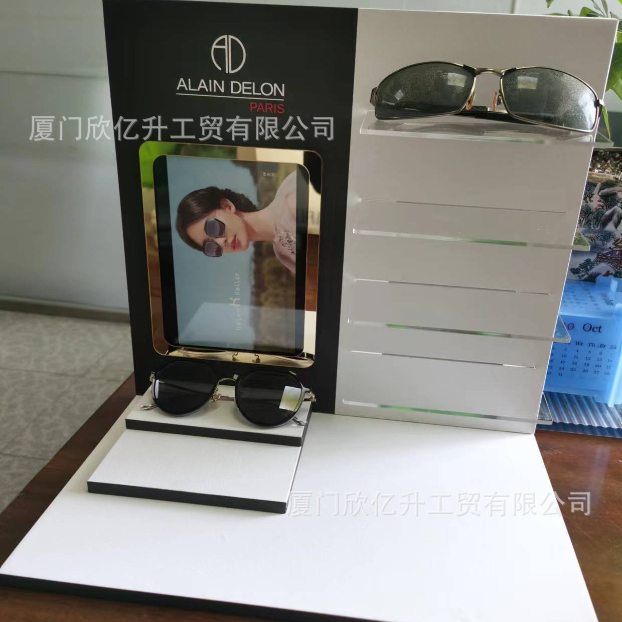 眼镜道具展示陈列拍摄化妆品珠宝展架展台广告机