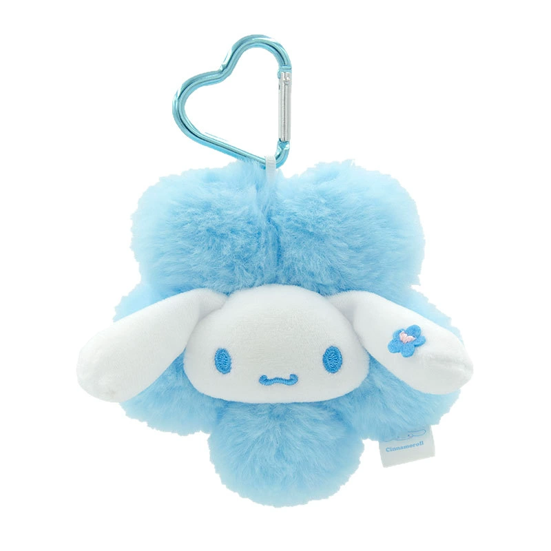 Sanrio, брелок из настоящего плюша, сумка для ключей, мультяшные ключи от машины, кукла, подвеска, с цветами