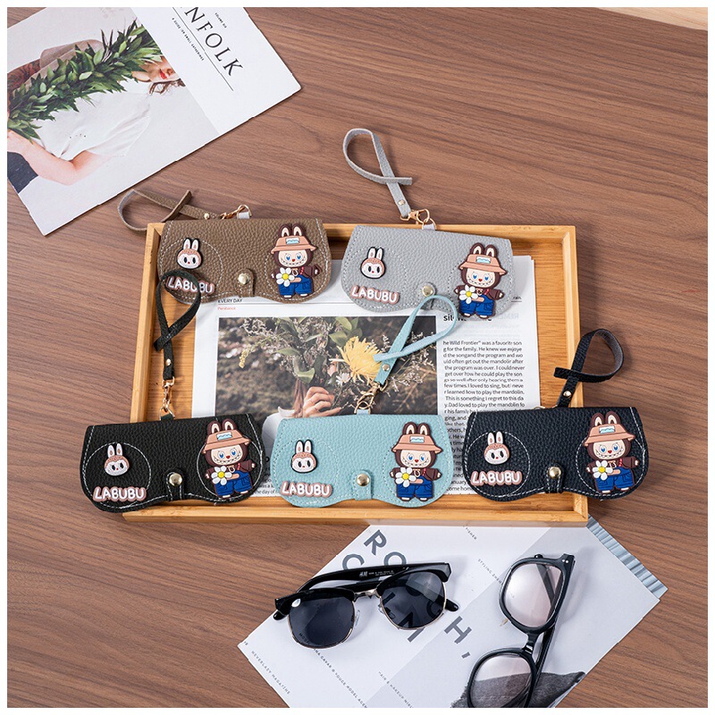 Portable Glasses Case Cosmetics Bag, Cute Labubu Glasses Bag, Men's and Women's Sunglasses Case, Anti-Pressure Myopia Glasses Bag, Hanging Bag Portable Glasses Case Cosmetics Bag, Cute Labubu Glasses Bag, Men's and Women's Sunglasses Case, Anti-Pressure Myopia Glasses Bag, Hanging Bag
