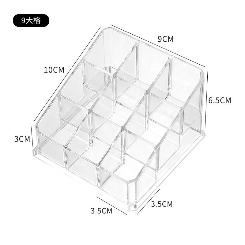 Cosmetics Lipstick Storage Box Dust-Proof Desktop Lipstick Box with Lid Acrylic Lip Glaze Lipstick Storage Rack