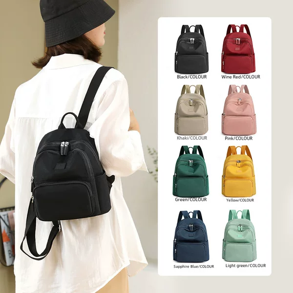 Women's fashion casual solid color backpack wholesale new Korean fashion college students travel large capacity small backpack