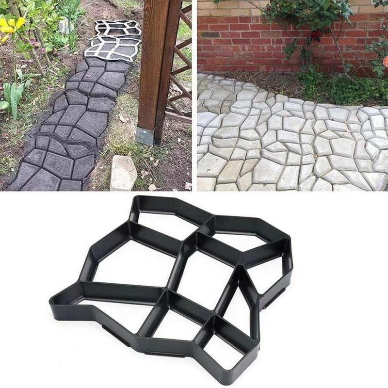 Diy Garden Tile Paving Mold For Concrete Path And Courtyard Decor_voghion.com